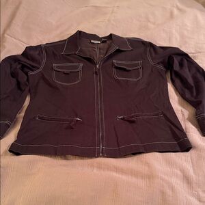 Chico's Chocolate Utility Jacket